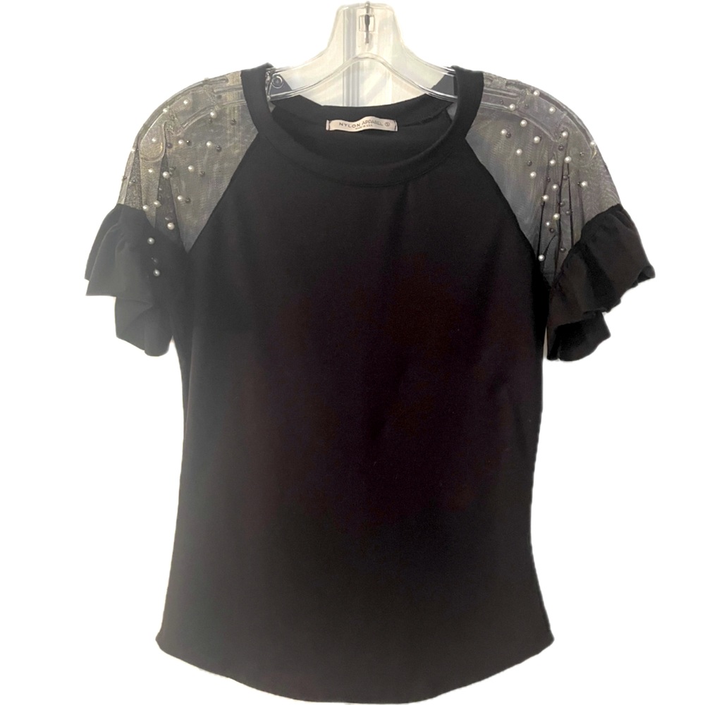 Embellished Shoulder Top